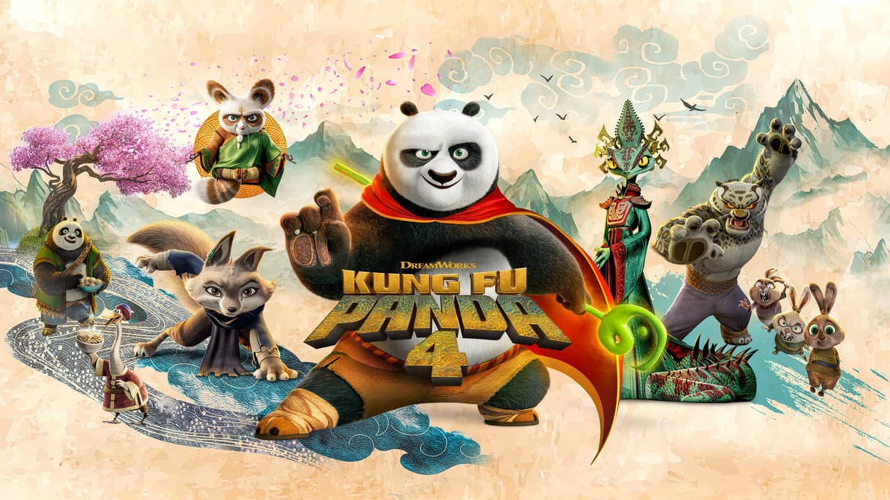 Kung Fu Panda 4 — backdrops with title 3