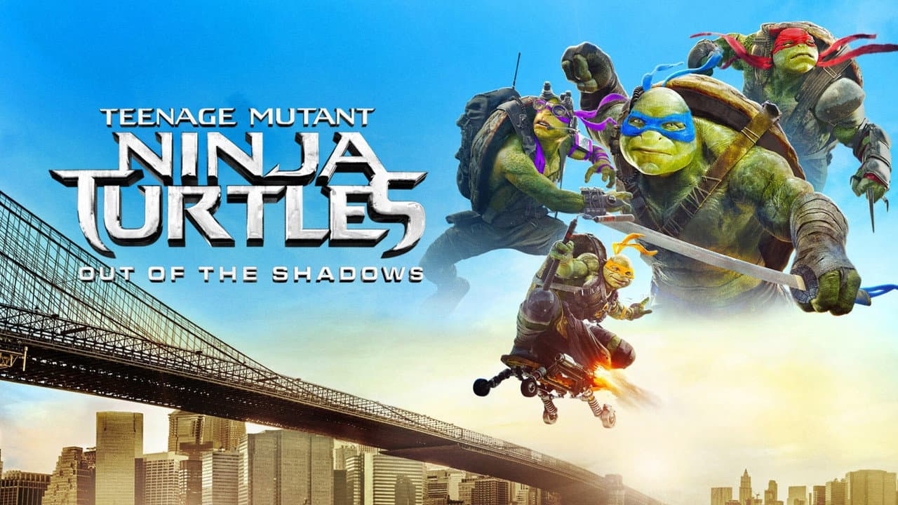 Teenage Mutant Ninja Turtles: Out of the Shadows — backdrops with title 1