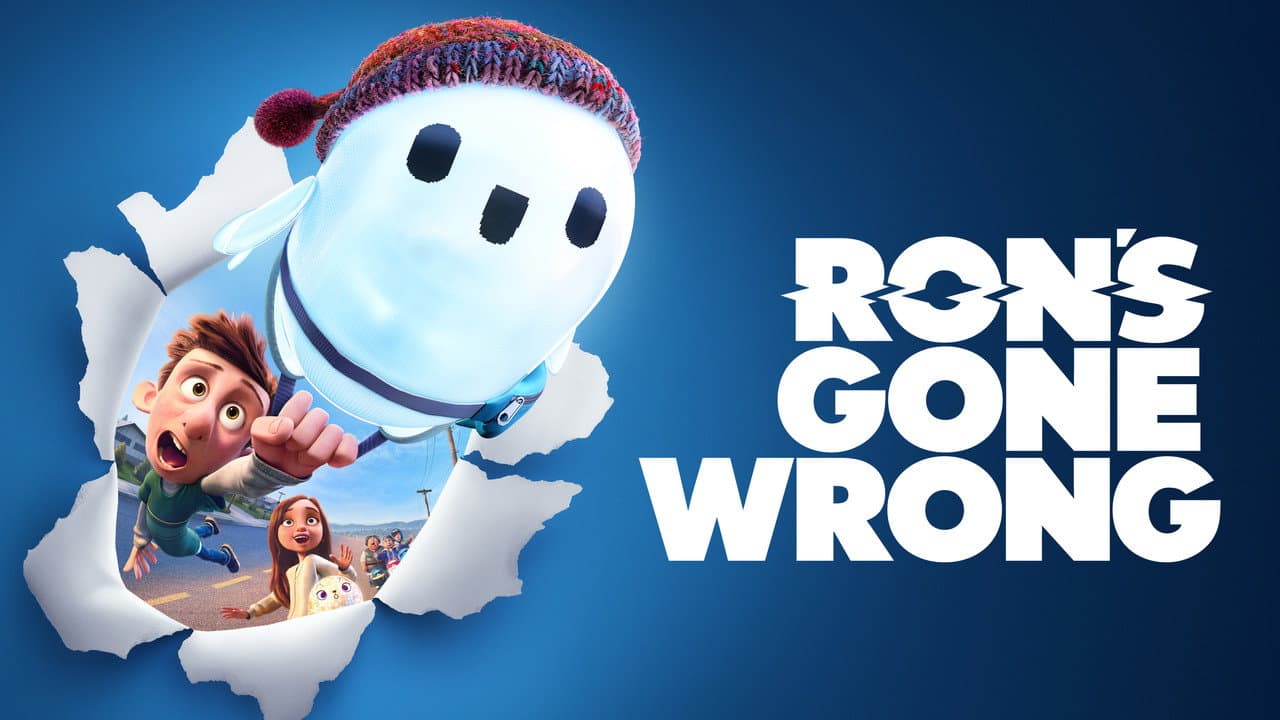 Ron's Gone Wrong — backdrops with title 4