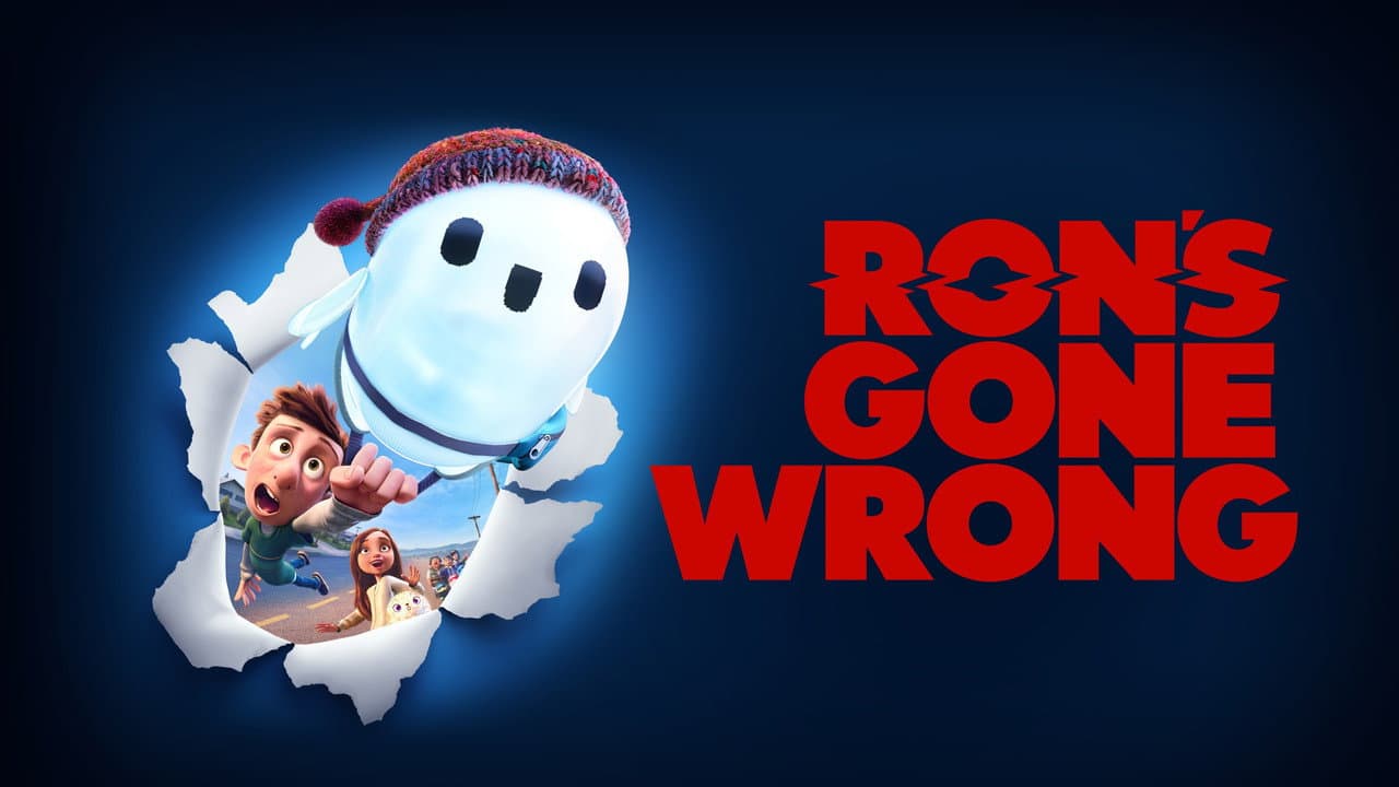 Ron's Gone Wrong — backdrops with title 3