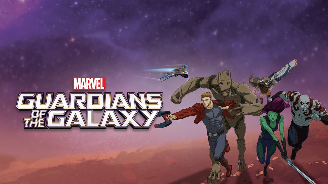 Marvel's Guardians of the Galaxy — backdrops with title 2