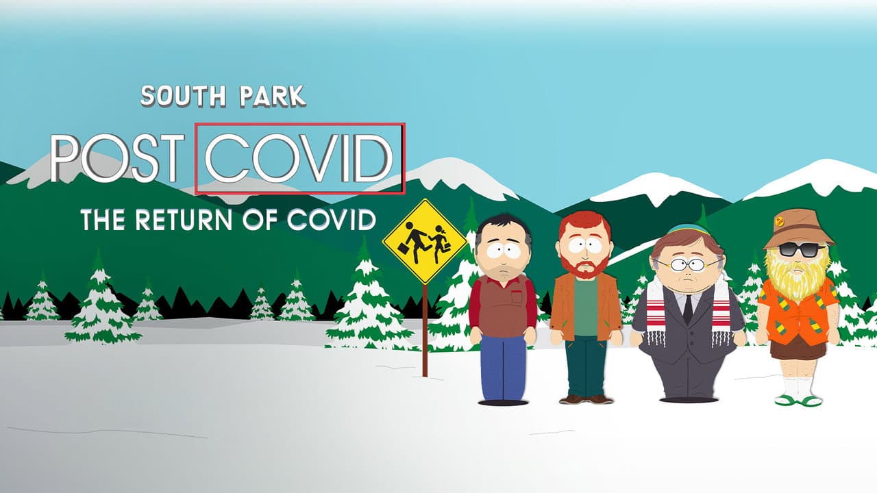 South Park: Post COVID: The Return of COVID — backdrops with title 3