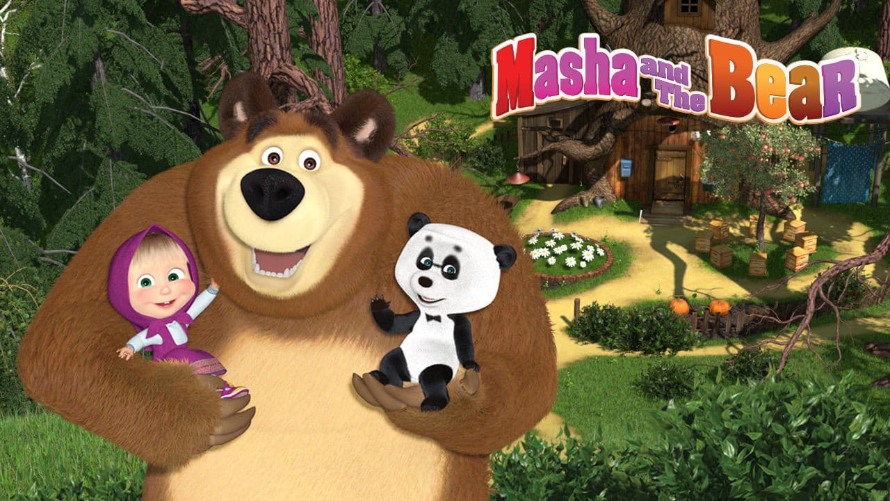 Masha and the Bear — backdrops with title 5