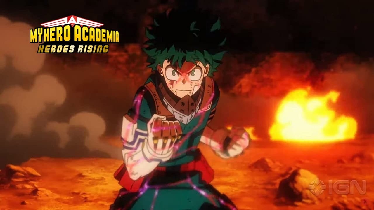 My Hero Academia: Heroes Rising — backdrops with title 3