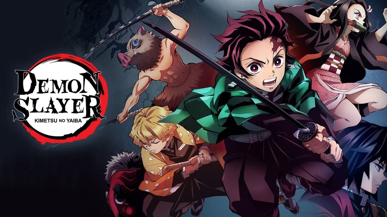 Demon Slayer: Kimetsu no Yaiba — backdrops with title 1