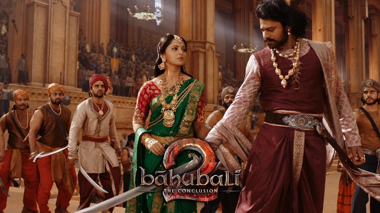 Bāhubali 2: The Conclusion — backdrops with title 8