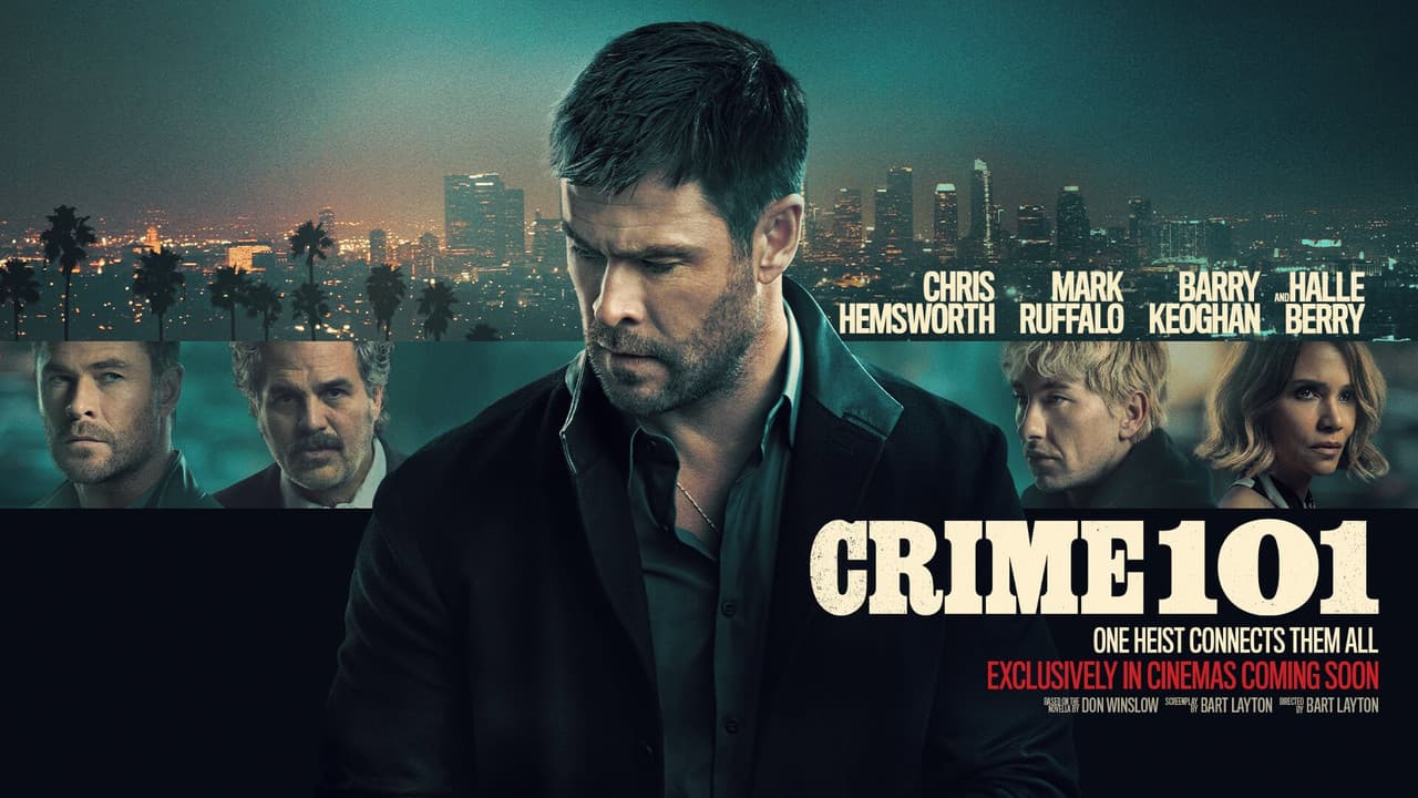 Crime 101 — backdrops with title 4