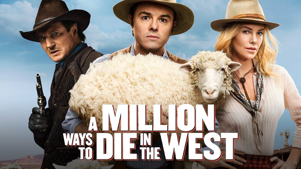A Million Ways to Die in the West — backdrops with title 4