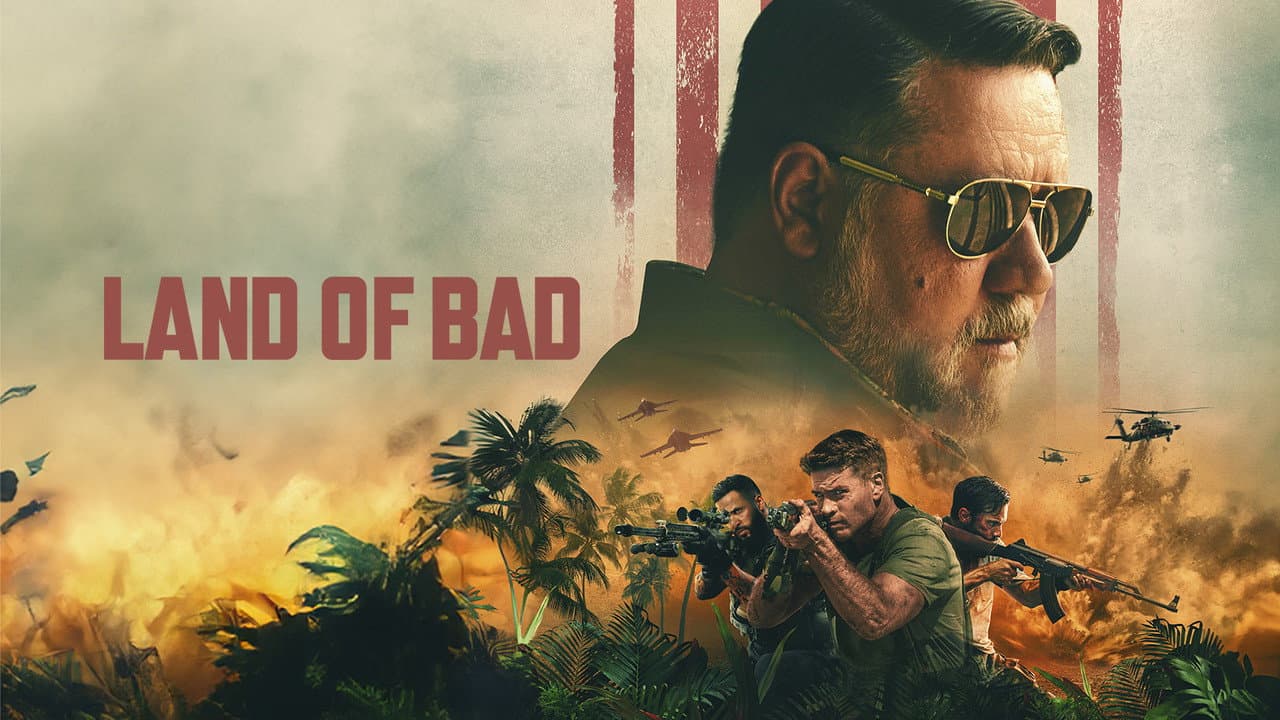 Land of Bad — backdrops with title 3