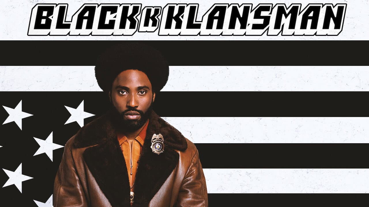 BlacKkKlansman — backdrops with title 3