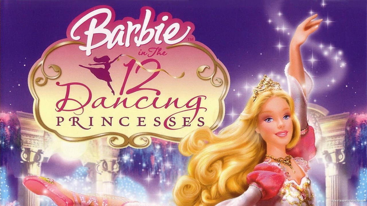 Barbie in the 12 Dancing Princesses — backdrops with title 1