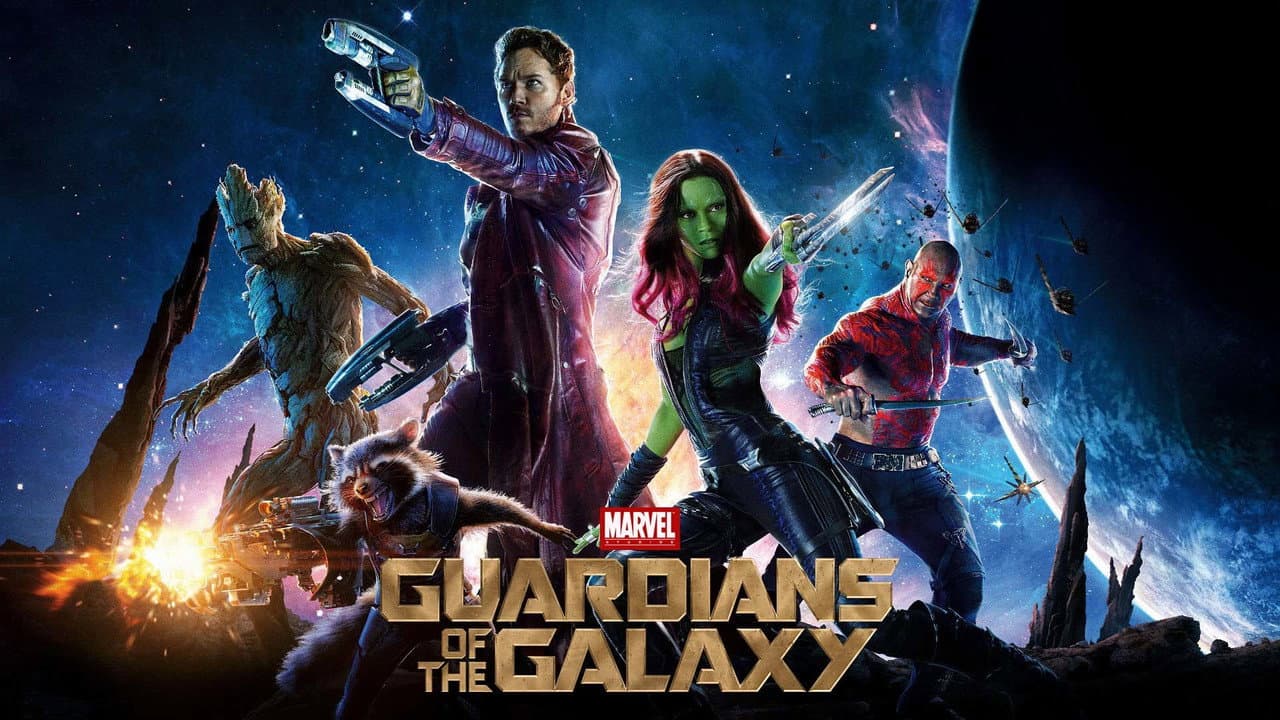 Guardians of the Galaxy — backdrops with title 2