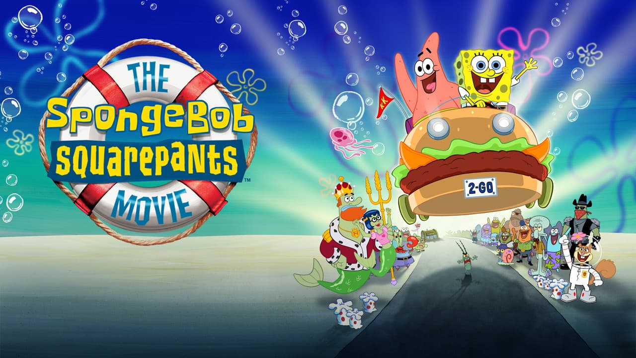 The SpongeBob SquarePants Movie — backdrops with title 1