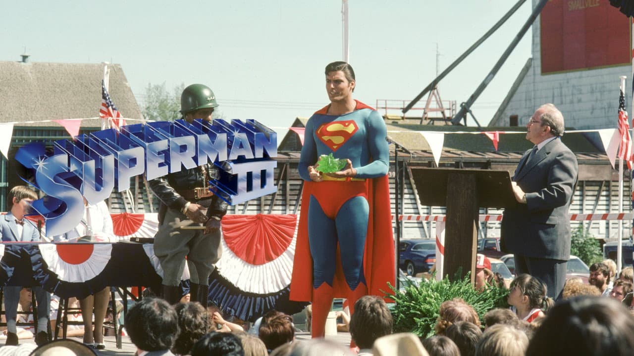 Superman III — backdrops with title 6