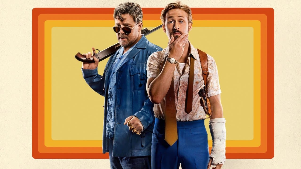 The Nice Guys — backdrops with title 5