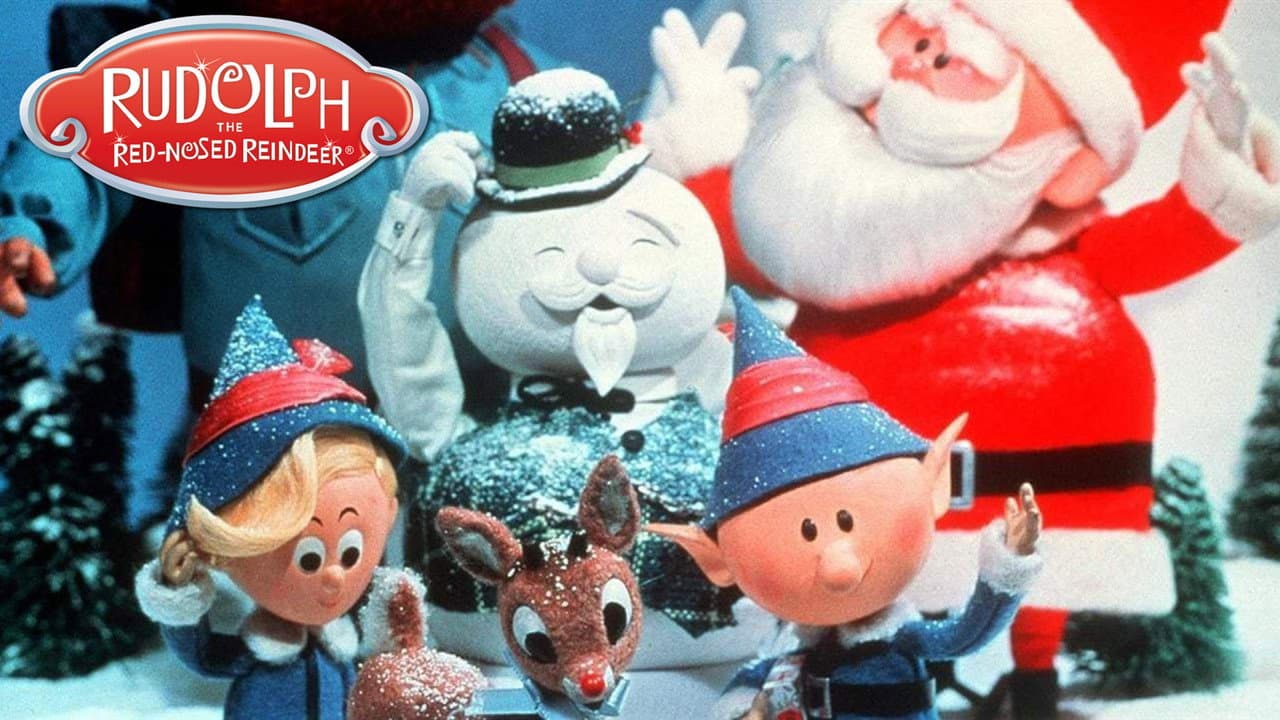Rudolph the Red-Nosed Reindeer — backdrops with title 2