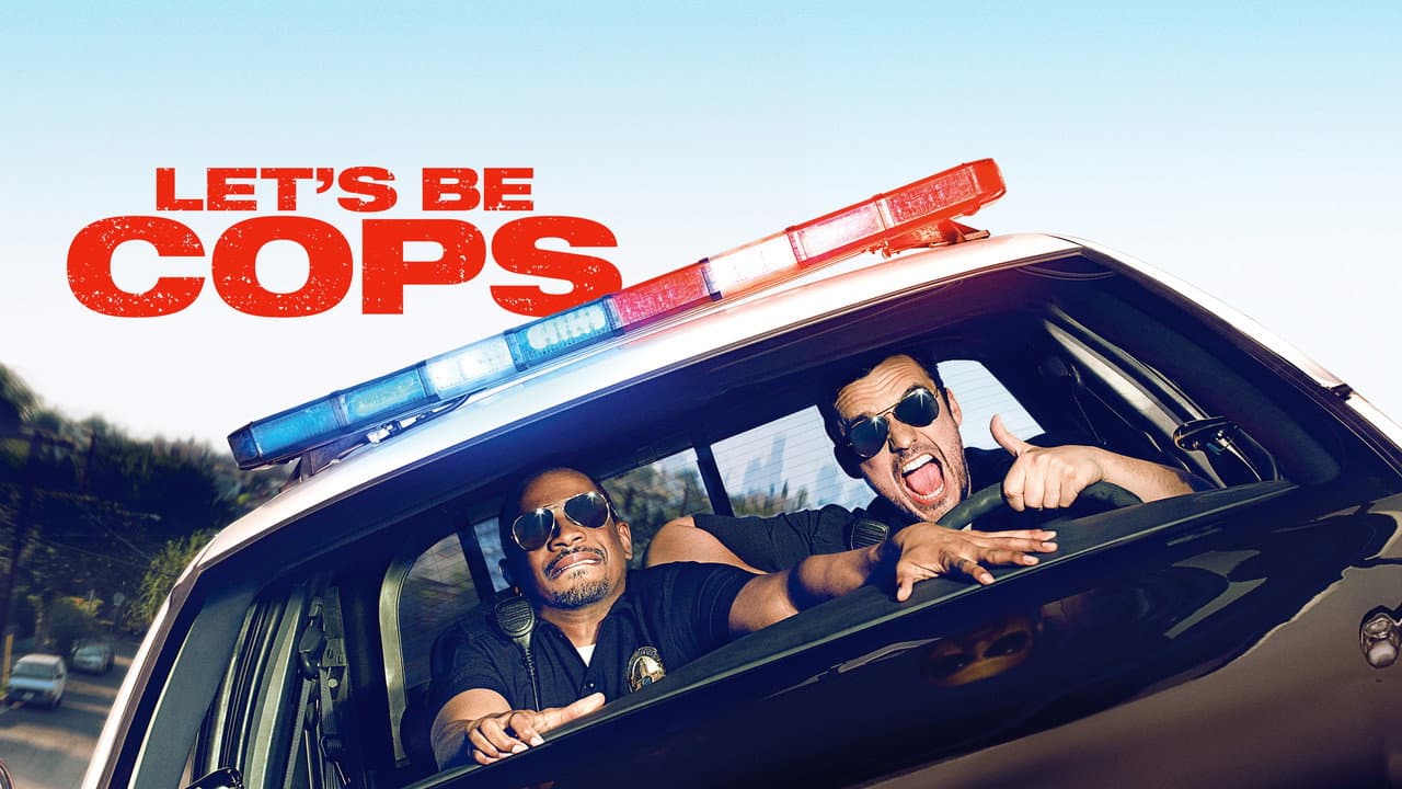 Let's Be Cops — backdrops with title 1