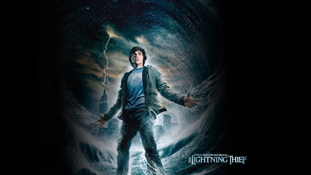 Percy Jackson & the Olympians: The Lightning Thief — backdrops with title 1