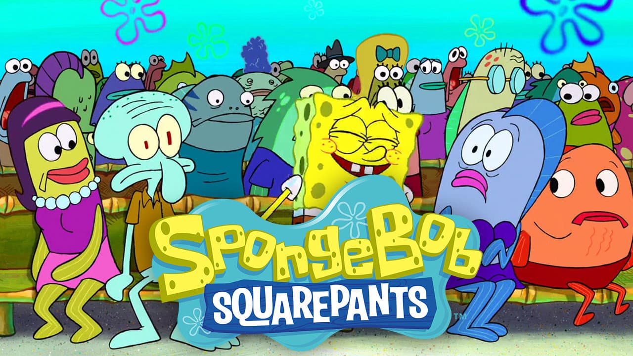 The SpongeBob SquarePants Movie — backdrops with title 6