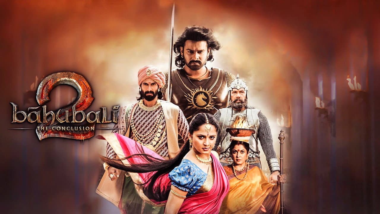 Bāhubali 2: The Conclusion — backdrops with title 7