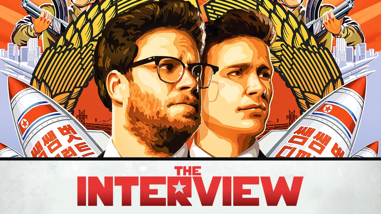 The Interview — backdrops with title 4