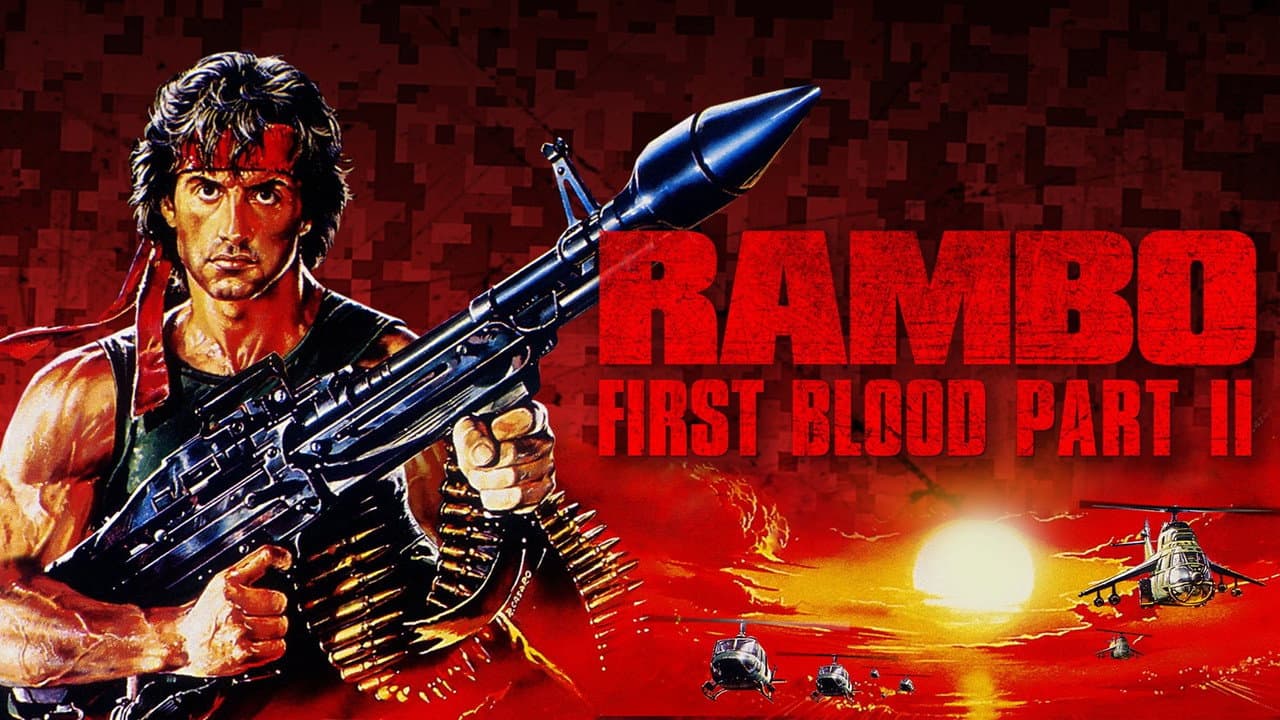 Rambo: First Blood Part II — backdrops with title 2