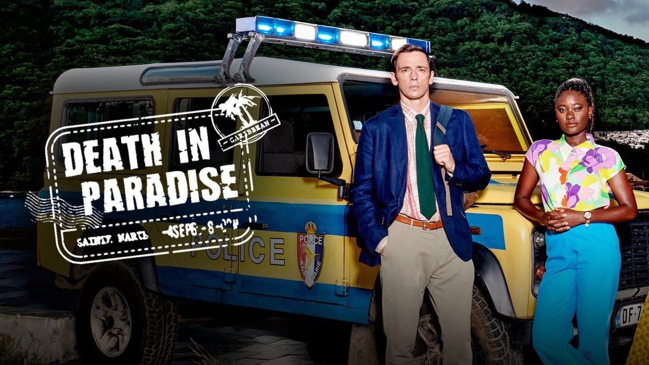 Death in Paradise — backdrops with title 3
