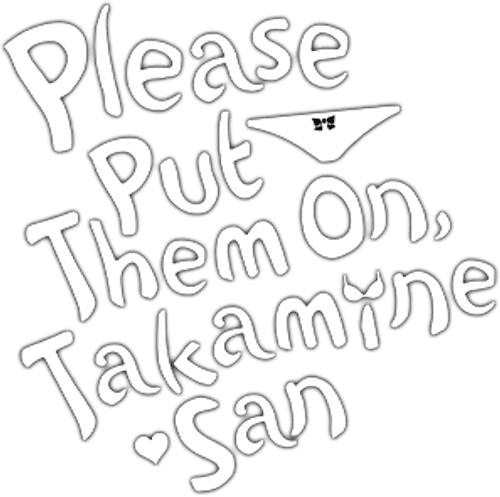 Please Put Them On, Takamine-san — logos 2