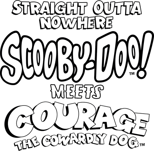 Straight Outta Nowhere: Scooby-Doo! Meets Courage the Cowardly Dog — logos 2