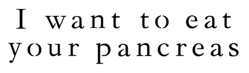 I Want to Eat Your Pancreas — logos 2
